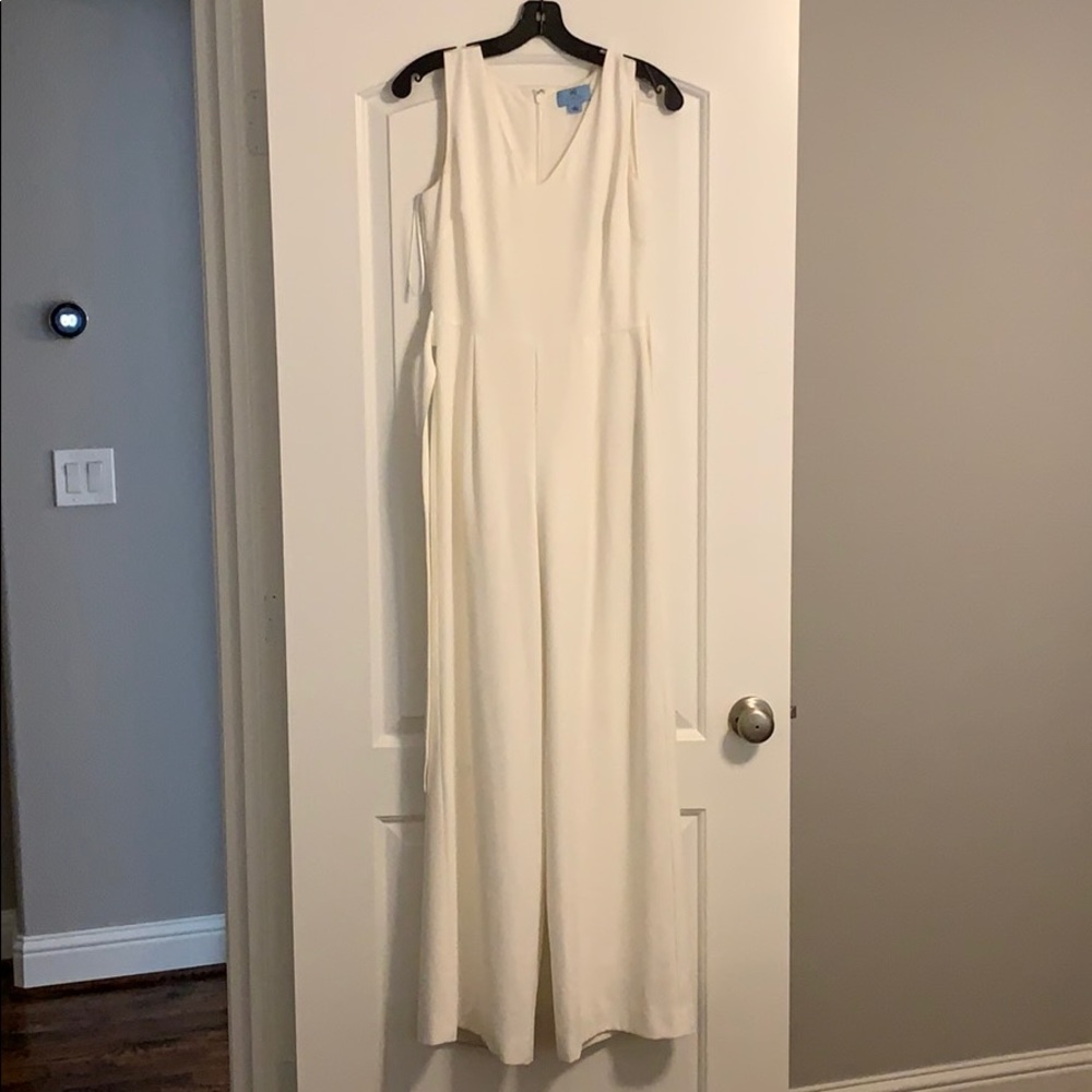 BCBG White Jumpsuit